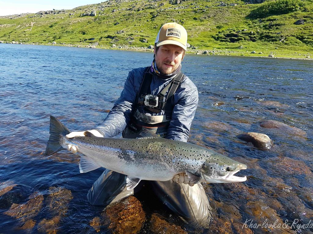 рыбалка на Кольском полуострове, реке Харловка и Рында 2017
